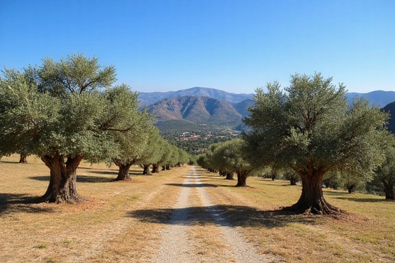 Olive trees in a Spanish grove
